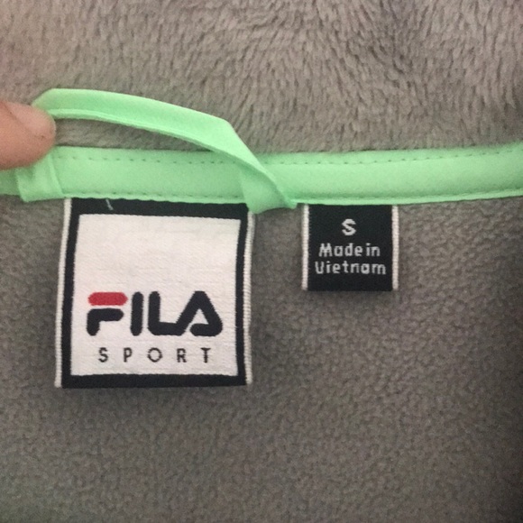 Fila soft mint green zip up jacket - Picture 3 of 4